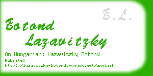 botond lazavitzky business card